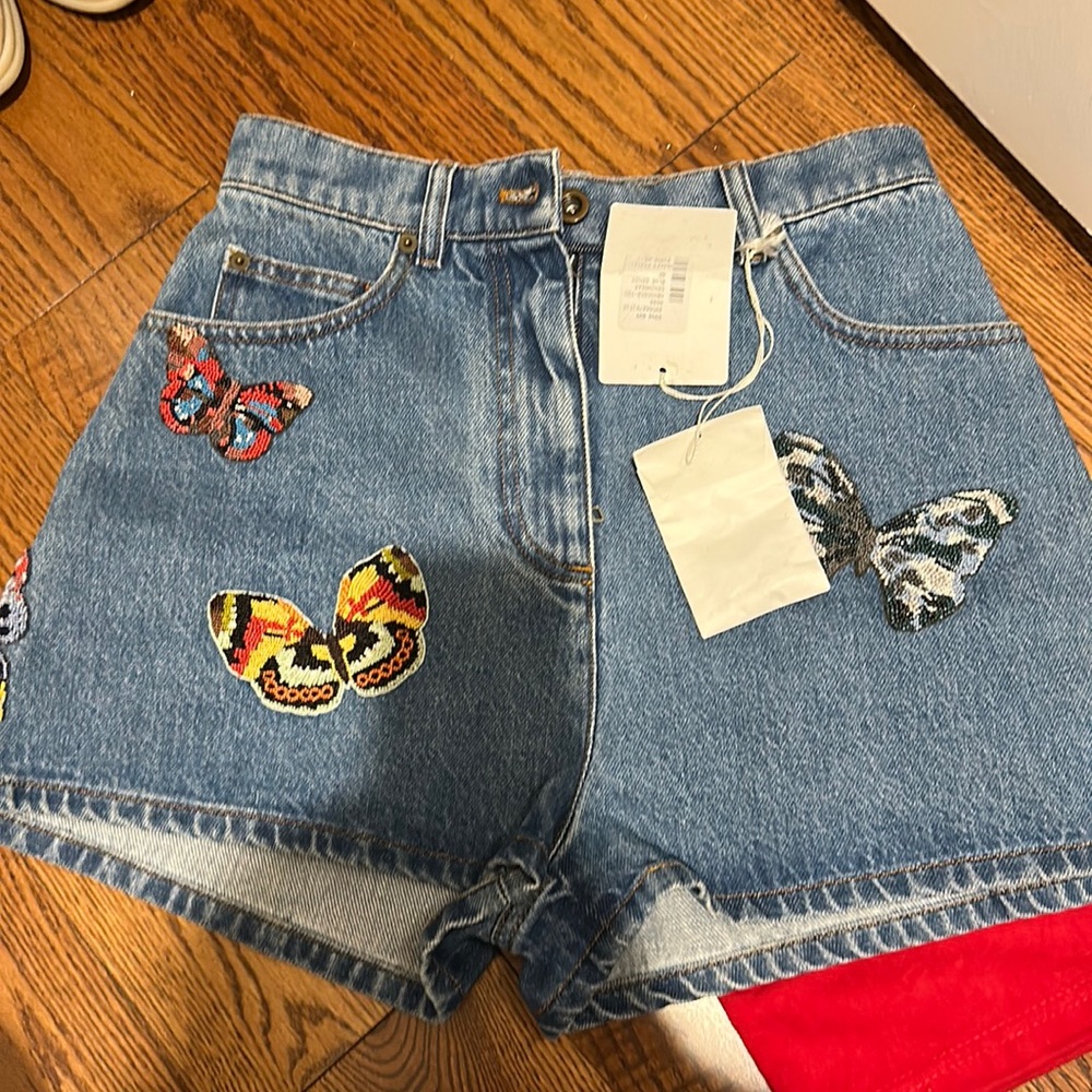Valentino Jean shorts